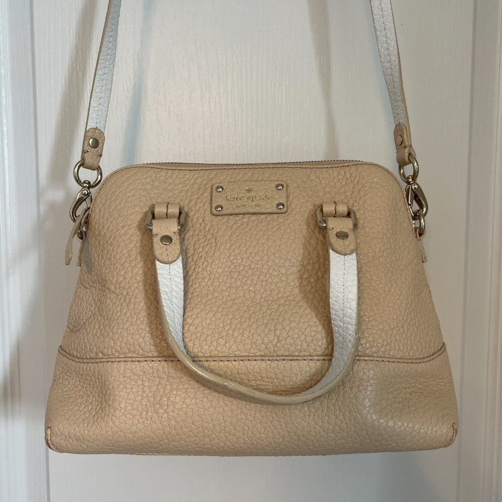 Kate Spade Neutral Leather Crossbody | Grove Court Maise